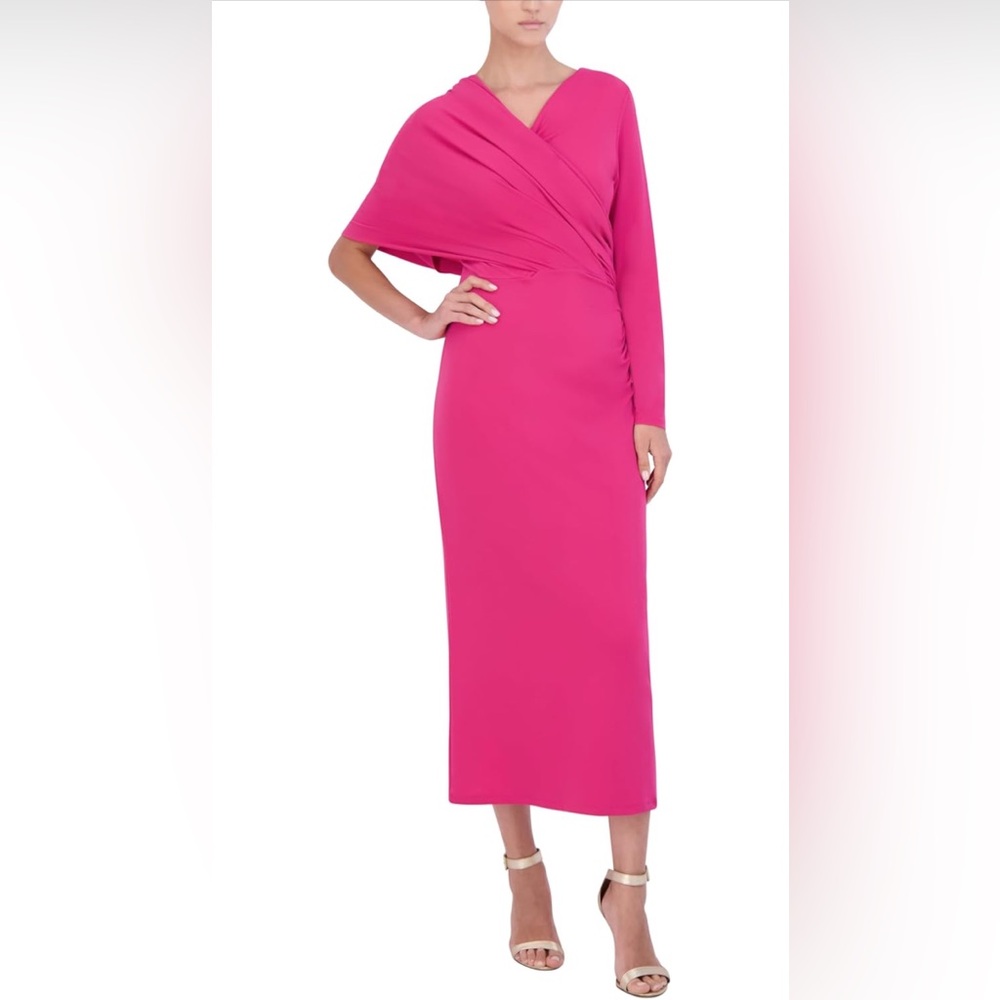 Elegant Pink One-Shoulder Dress